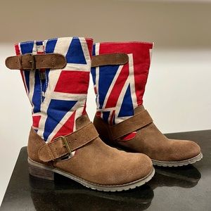 British Flag/Union Jack Flag Short Boots